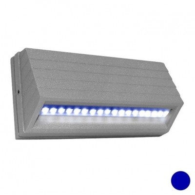 Φωτιστικό Επίτοιχο Κυρτό LED 3.2W 230V Μπλέ φως Αλουμινίου Γκρι IP54 3-9095164